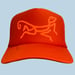 Image of ORANGE PUFFY LIZ'ARD TRUCKER HAT