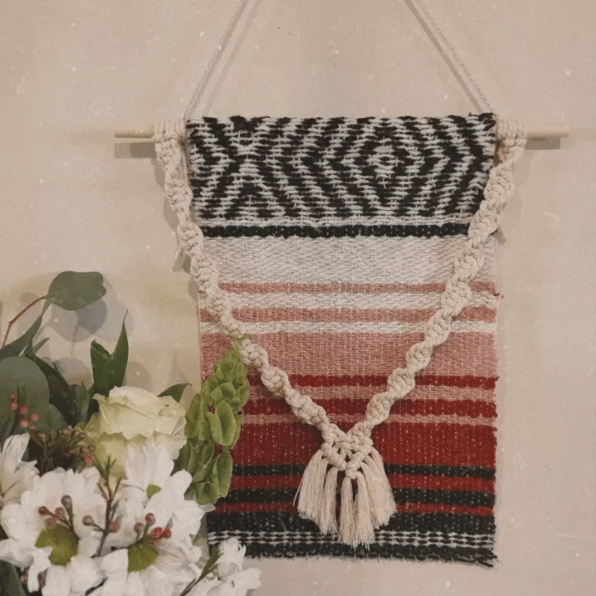 Image of Zarape Macramé Wall Hanging 