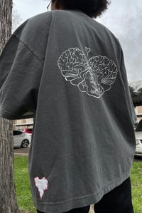 Image 3 of Ash gray Love me for my insides Oversized Fit 