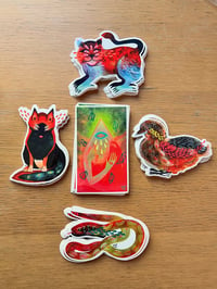 Image of Inner Space Beings seven 5” sticker pack