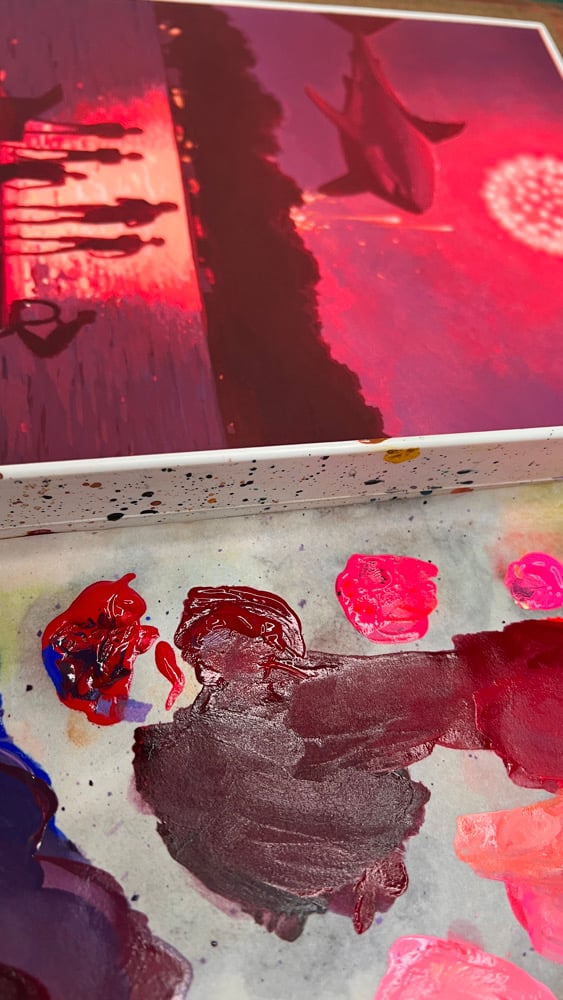 Image of -fires outside in the sky- (study) 