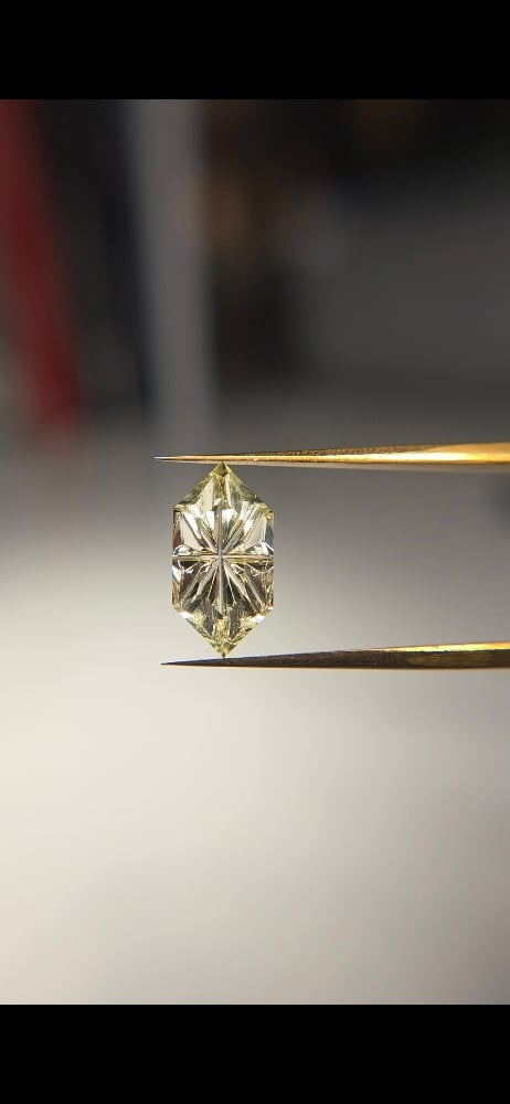 Image of Champagne Sapphire — Dutch Marquise Fantasy Cut