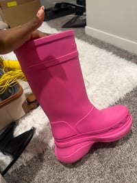 Pink Balenciaga boot
