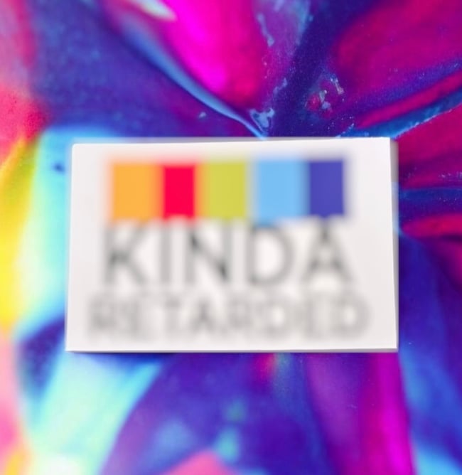 424. KINDA RETARDED STICKER