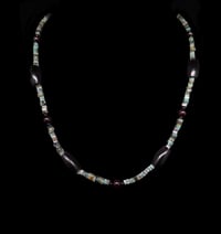 Image 1 of African Turquoise Jasper, Garnet, and Onyx Choker