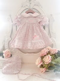 little bo peep bonnet and dress 12/18