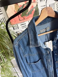 Image 2 of NWT denim long shirt/dress