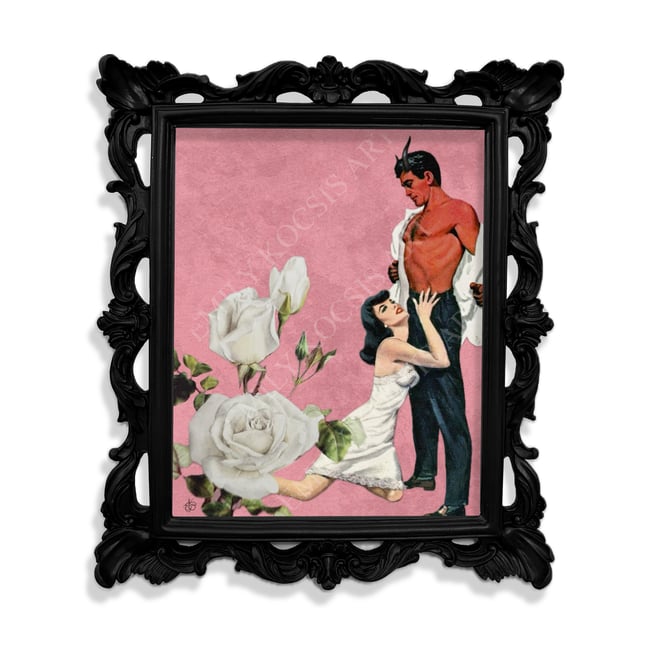 Retro Art Print // ‘Lucifer, My Love’ 