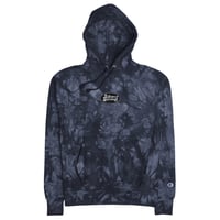 Image 1 of Navy Tie Die 'Built Skrong"  Champion® Hoodie