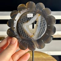 Image 1 of Druzy Agate Sunflower On Stand (32C)