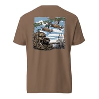 Image 2 of Christian Waterfowlers Raise Em Outdoors Unisex garment-dyed heavyweight t-shirt 