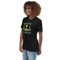 Image 6 of Women's Relaxed T-Shirt, Happy Camper T-Shirt | Camping Outdoor Adventure Graphic Tee