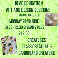 Image 1 of Home Ed Monday 22nd June ‘Glass creatures/cardboard creatures’