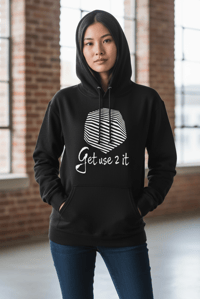 Image 2 of Get Use 2 It Logo Hoodie (Black)