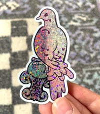 Image 2 of mourning dove glitter stickers