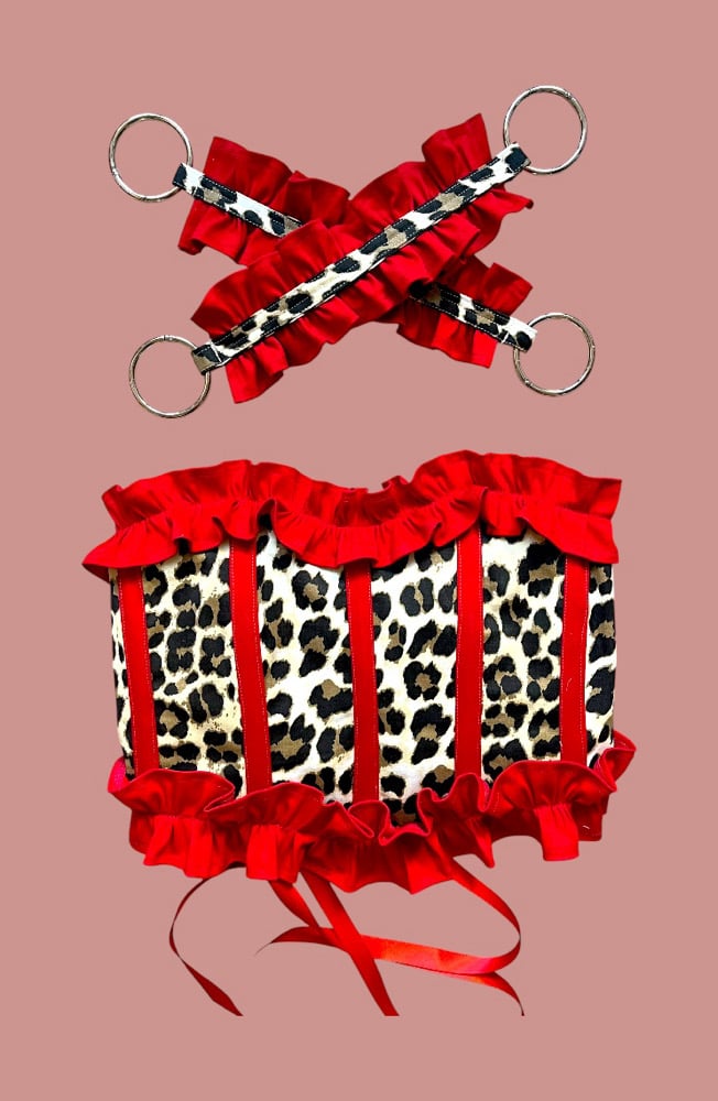 Image of Leo red corset