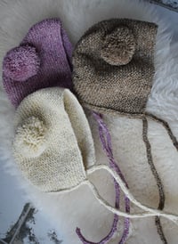 Image 2 of Teddy Bonnet - Hand-knit in Ireland
