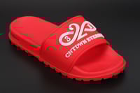 Image 3 of Red 3D slippers