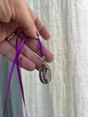 Superbe pendentif en or massif (bas titre) et grande améthyste, début 1900!