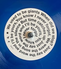 Image 2 of Dermot Kennedy : Giants, framed 7” blue translucent vinyl record, limited edition