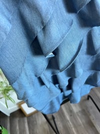 Image 3 of NYC ruffle denim mini
