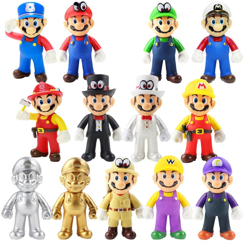 Image of Super Mario Toys Mario bros Luigi Odyssey Figures Mario Bros Action Figures Mario PVC Toy Figures Su
