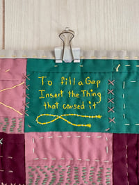 Image 1 of To Fill A Gap - hand sewn quilt 