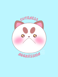 Image 2 of cuteness aggression puppycat sticker 