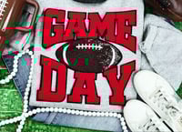 Image 1 of Red Game Day Patch Sweatshirt