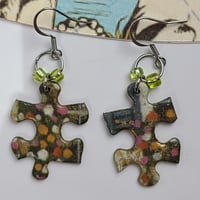 Image 1 of Puzzle Piece Earrings Monet 