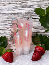 Image 2 of Strawberry Keychain Lipgloss 