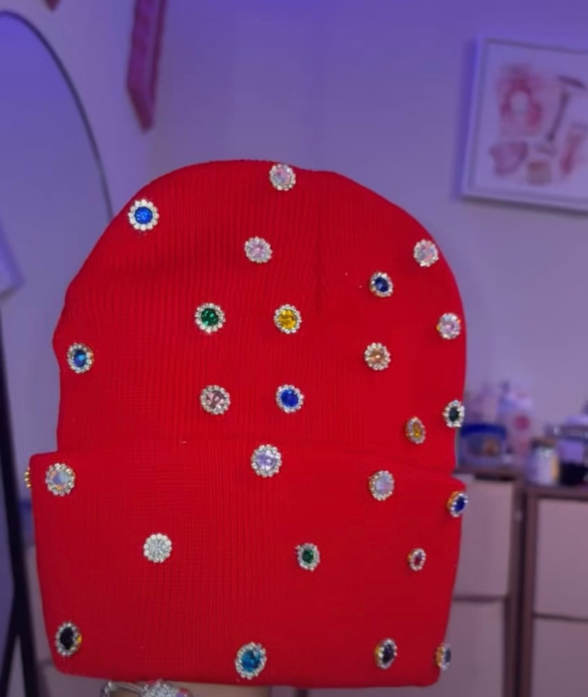 Image of gem beanie hats