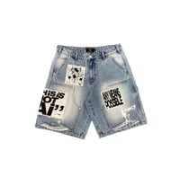 Image 1 of BLUE Ai DENIM SHORTS