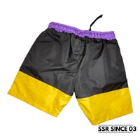 Image 3 of Tech Shorts - Black & Yellow
