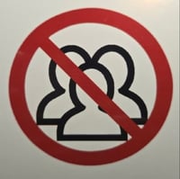 Image 2 of Introvert No People People Prohibited Glossy Bumper Sticker 