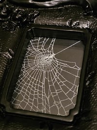 Image 5 of Ornate Black Spider Web Clock 
