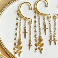Image 3 of GOLD SNAKE EAR CUFFS