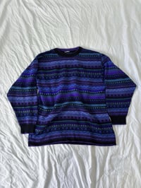 Image 1 of Vintage oversized purple sweater // M