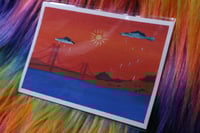 Image 3 of Golden Gate Bridge #1 Gouache Postcard 