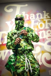 Image 2 of Furr Windbreaker Hoodie (green)