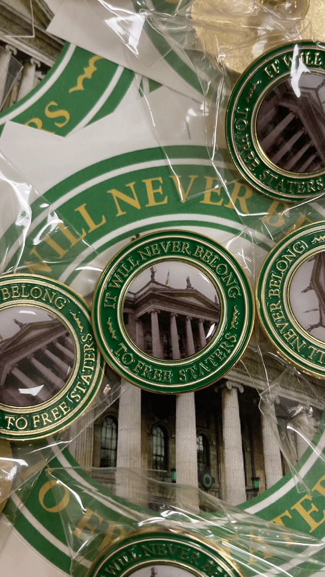 It will never belong to Free Staters....🇮🇪 Left wing badges.