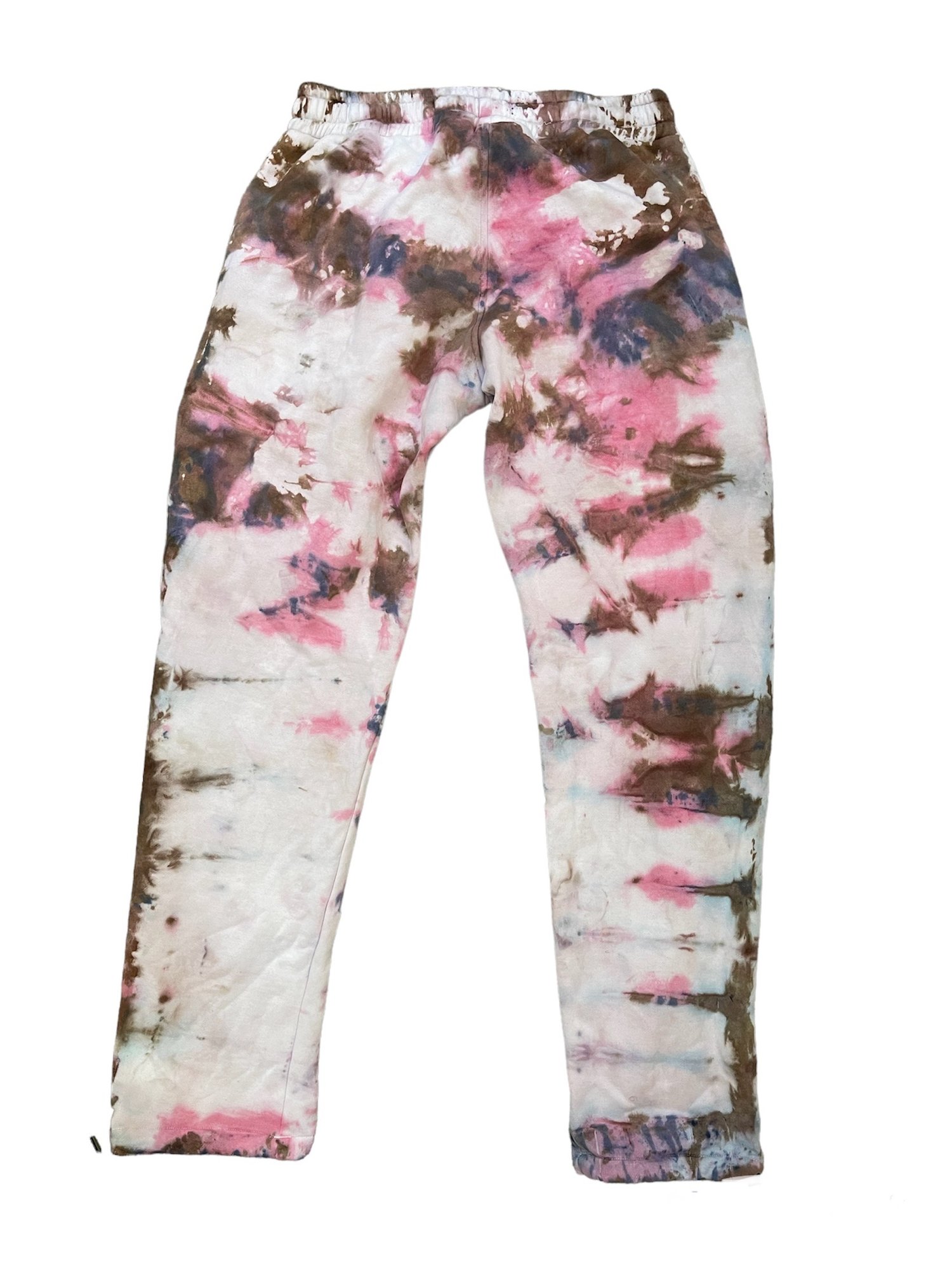 Image of Purple/Violet/Brown Tye-Dye Sweatpants 