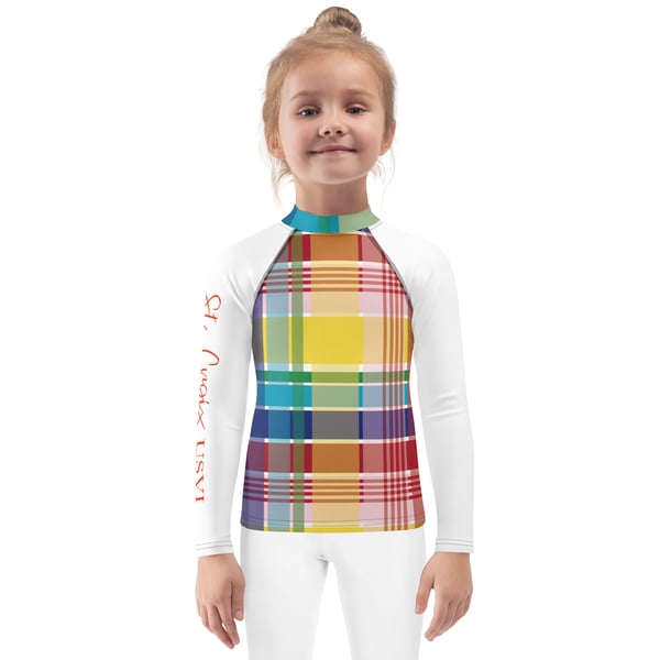 Image of Kids Rash Guard-Madras