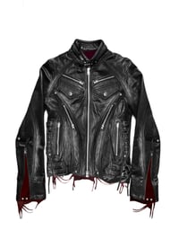 Image 2 of AW25 ‘Tyrant’ Reversible Fur Collar Leather Jacket
