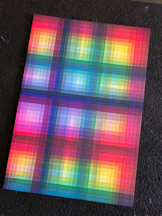Image of Full Spectrum Gradient on a Grid  