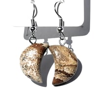 Image 1 of Picasso Jasper Moon Earrings