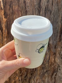 Image 3 of Travel/ Keep Cup BEE  decorated