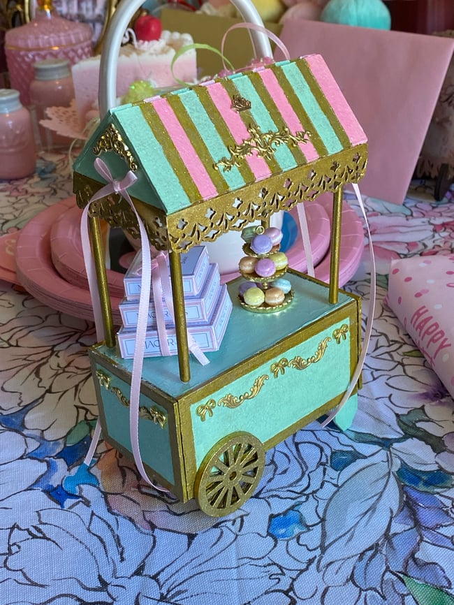 Mini Macaron Cart-Customizable
