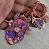 Octogirl wooden keychain 