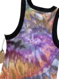 Image 6 of S Ladies Fitted Knit Contrast Tank in Spiral  Ice Dye